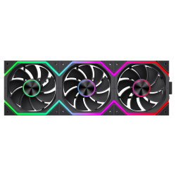 Комплект вентилатори Gamemax Fan Pack 3-in-1 3x120mm - FN12A-N2 WL-R - Reverse, Daisy-Chain, A-RGB