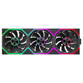 Комплект вентилатори Gamemax Fan Pack 3-in-1 3x120mm - FN12A-N2 WL-R - Reverse, Daisy-Chain, A-RGB