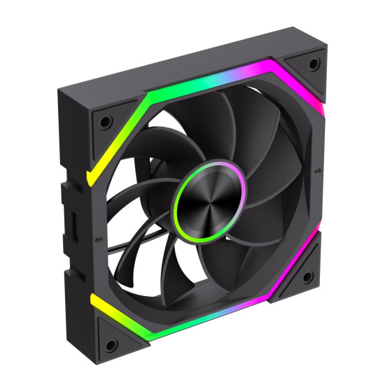 Комплект вентилатори Gamemax Fan Pack 3-in-1 3x120mm - FN12A-N2 WL-R - Reverse, Daisy-Chain, A-RGB