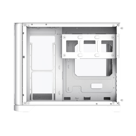 Кутия за компютър GameMax HYPE-M WH, Micro ATX, Tempered Glass, ARGB, White