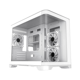 Кутия за компютър GameMax HYPE-M WH, Micro ATX, Tempered Glass, ARGB, White