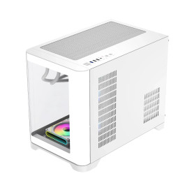 Кутия за компютър GameMax HYPE-M WH, Micro ATX, Tempered Glass, ARGB, White