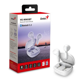 Безжични слушалки Genius TWS Bluetooth 5.3 Earphones HS-M905BT White