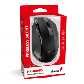 Безжична мишка Genius Wireless Silent Mouse - NX-8008S Black - Silent, 2.4GHz