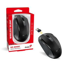 Безжична мишка Genius Wireless Silent Mouse - NX-8008S Black - Silent, 2.4GHz