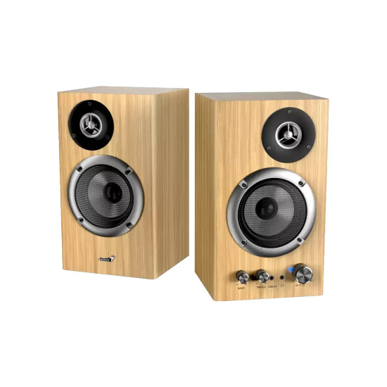 Тонколони Genius Speakers 2.0 - SP-HF1812BT - 50W RMS, Bluetooth 5.3, Pine Wood