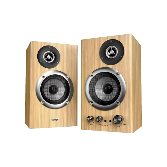Тонколони Genius Speakers 2.0 - SP-HF1812BT - 50W RMS, Bluetooth 5.3, Pine Wood