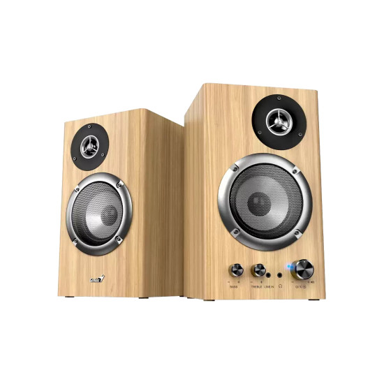 Тонколони Genius Speakers 2.0 - SP-HF1812BT - 50W RMS, Bluetooth 5.3, Pine Wood