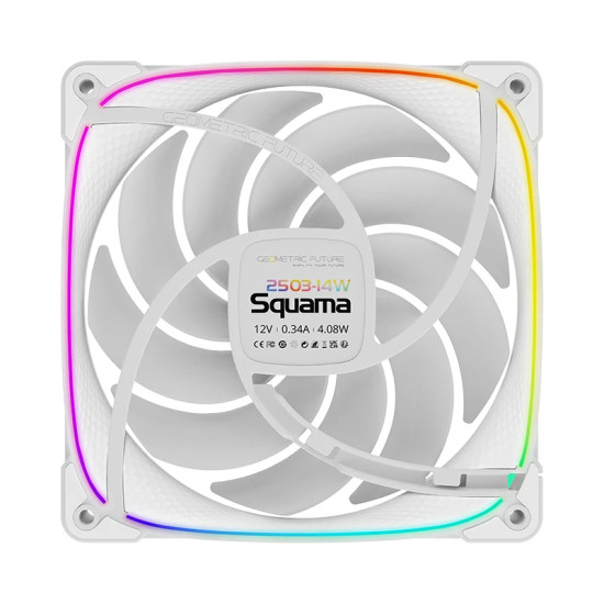 Комплект вентилатори Geometric Future Fan Pack 3-in-1 140 mm - Squama 2503W-14 White