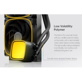 Водно охлаждане Geometric Future Water Cooling - Eskimo Pro 420 Black - Addressable RGB, LGA1851/AM5