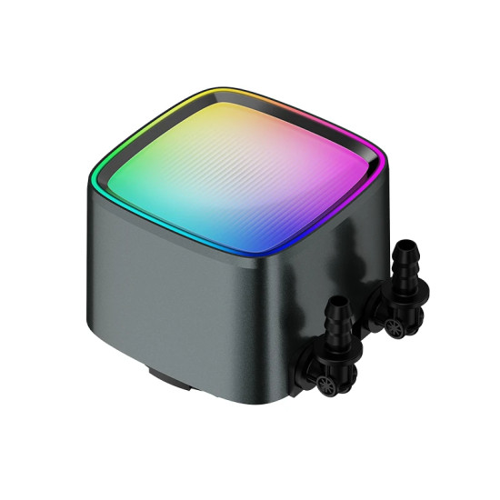 Водно охлаждане Geometric Future Water Cooling - Eskimo Pro 420 Black - Addressable RGB, LGA1851/AM5