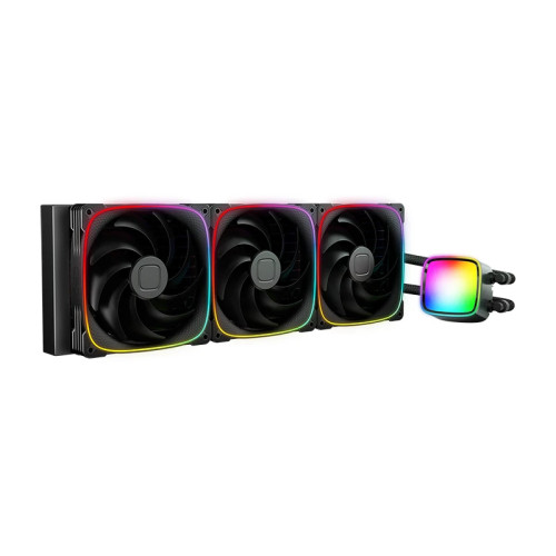 Водно охлаждане Geometric Future Water Cooling - Eskimo Pro 420 Black - Addressable RGB, LGA1851/AM5