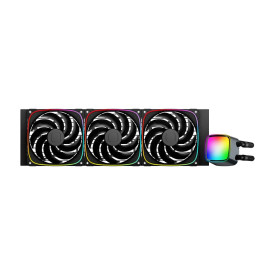 Водно охлаждане Geometric Future Water Cooling - Eskimo Pro 420 Black - Addressable RGB, LGA1851/AM5
