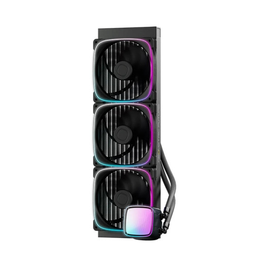Водно охлаждане Geometric Future Water Cooling - Eskimo Pro 420 Black - Addressable RGB, LGA1851/AM5