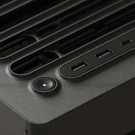 Кутия за компютър HAVN Case E-ATX - HS 420 VGPU Edition, Black + PCIe Gen5 Riser
