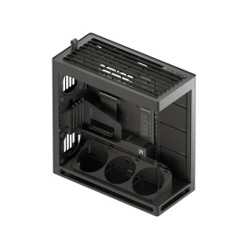 Кутия за компютър HAVN Case E-ATX - HS 420 VGPU Edition, Black + PCIe Gen5 Riser