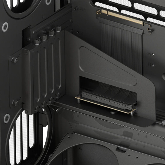 Кутия за компютър HAVN Case E-ATX - HS 420 VGPU Edition, Black + PCIe Gen5 Riser