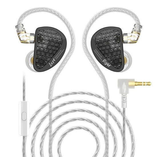 Слушалки KZ Hi-Fi In-Ear-Monitors - AS16 PRO - Mic, Black