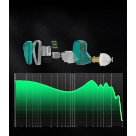 Слушалки KZ Hi-Fi In-Ear-Monitors - AS16 PRO - Mic, Black