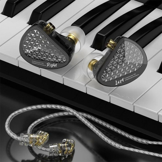Слушалки KZ Hi-Fi In-Ear-Monitors - AS16 PRO - Mic, Black