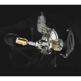 Слушалки KZ Hi-Fi In-Ear-Monitors - ZSN PRO X Black Mic