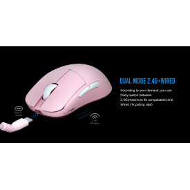 Безжична мишка Lamzu ATLANTIS MINI [Champion Edition] 1K (8K compatible) - Light Pink