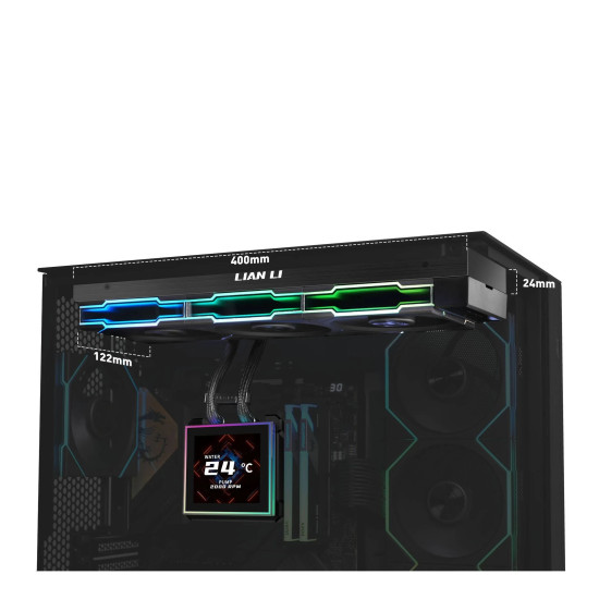 Водно охлаждане Lian Li Water Cooling HydroShift II LCD-S 360TL