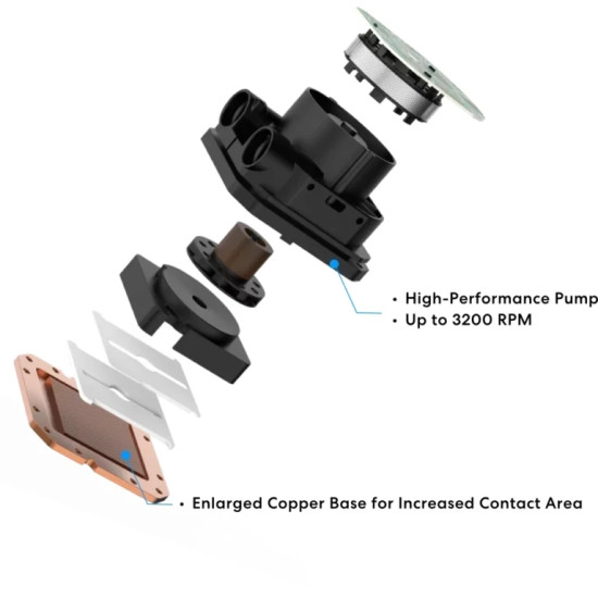 Водно охлаждане Lian Li Water Cooling HydroShift II LCD-S 360TL
