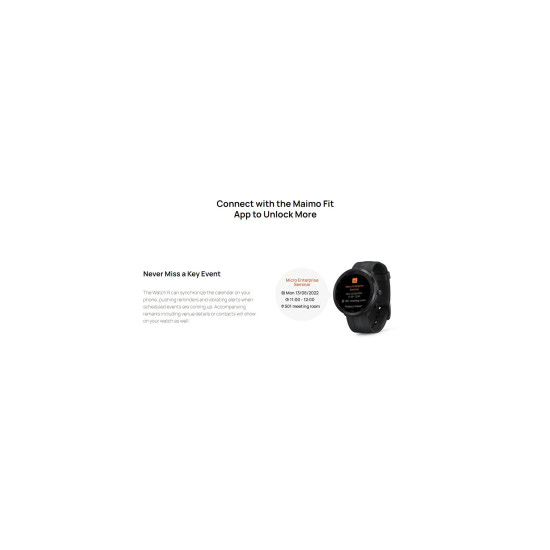 Смарт часовник Maimo Smartwatch - Maimo Watch R GPS - Black, SPO2, HeartRate