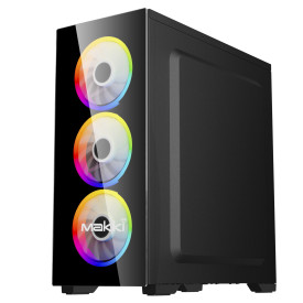 Кутия за компютър Makki Case ATX A72 aRGB - Remote/4 Fans