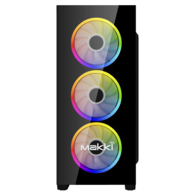 Кутия за компютър Makki Case ATX A72 aRGB - Remote/4 Fans