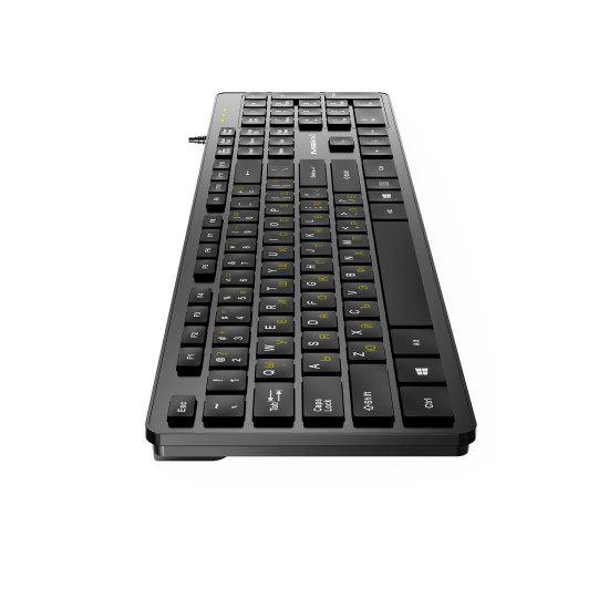 Клавиатура Makki Keyboard USB BG - Low profile Chocolate - KB-C14 Black
