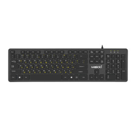 Клавиатура Makki Keyboard USB BG - Low profile Chocolate - KB-C14 Black
