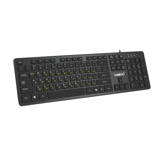 Клавиатура Makki Keyboard USB BG - Low profile Chocolate - KB-C14 Black