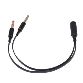 Преходник Makki Adapter 3.5mm 4pin F / 2 x 3.5mm M - MAKKI-CBL-SP40