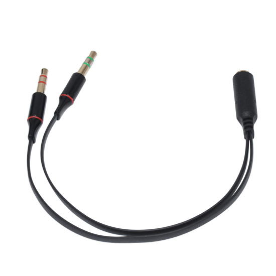 Преходник Makki Adapter 3.5mm 4pin F / 2 x 3.5mm M - MAKKI-CBL-SP40