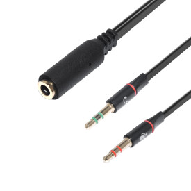 Преходник Makki Adapter 3.5mm 4pin F / 2 x 3.5mm M - MAKKI-CBL-SP40