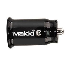 Зарядно Makki Fast Charger Car - Type-C + USB QC3.0 20W - MAKKI-CC20W02-BK
