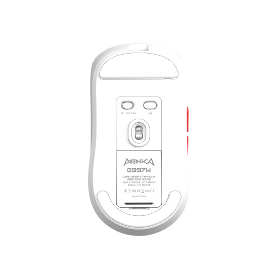 Безжична мишка Marvo Wireless Gaming Mouse Monka Prime G997W - 26000dpi, Bluetooth, 2.4G