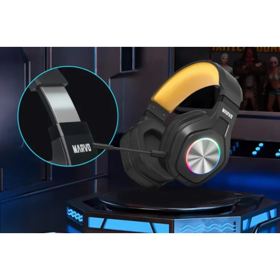 Безжични слушалки Marvo Gaming Headphones Pulz 80W - Bluetooth, 2.4G - MARVO-HG9084W