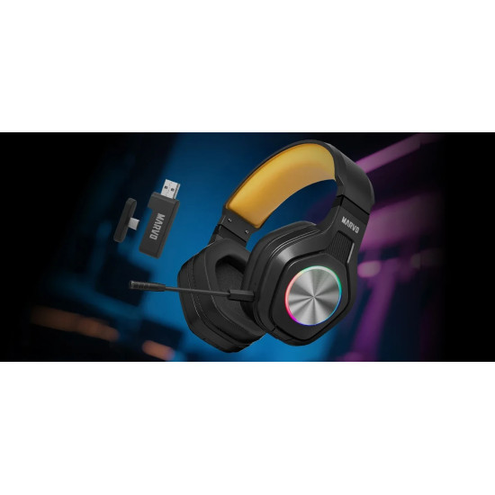 Безжични слушалки Marvo Gaming Headphones Pulz 80W - Bluetooth, 2.4G - MARVO-HG9084W
