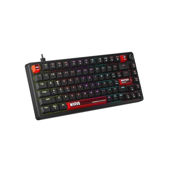 Клавиатура Marvo Gaming Mechanical Keyboard Arma 82 KG936 - 1K, TNT Peach Switches [Linear], (English US)
