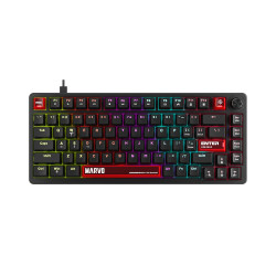 Клавиатура Marvo Gaming Mechanical Keyboard Arma 82 KG936 - 1K, TNT Peach Switches [Linear], (English US)