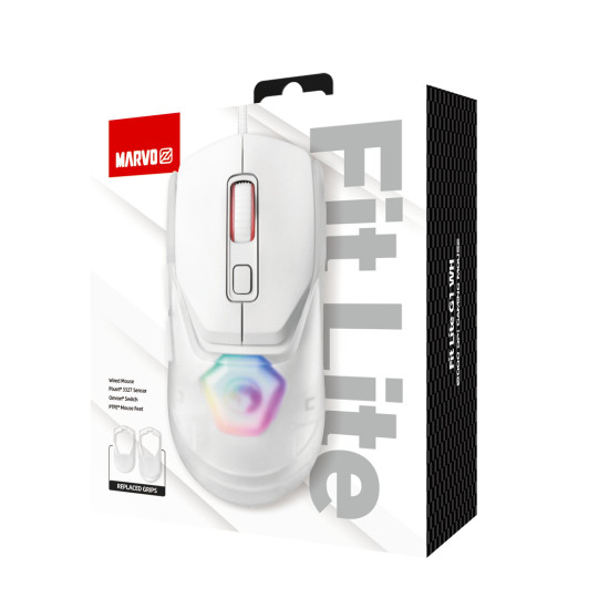 Мишка Marvo FIT LITE Mouse, White