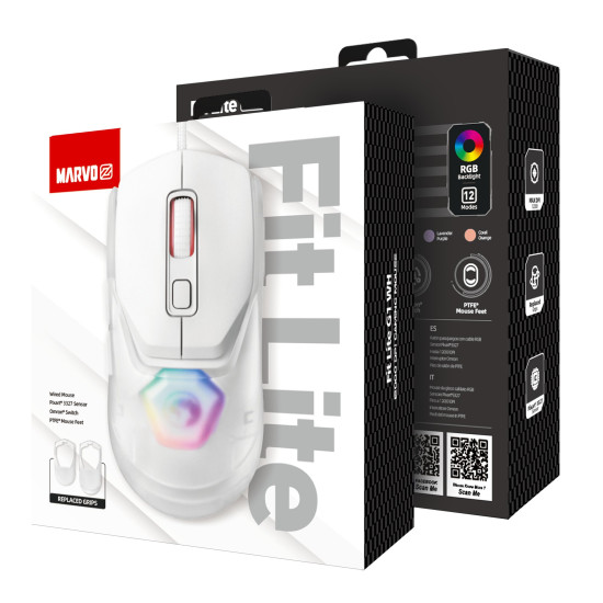 Мишка Marvo FIT LITE Mouse, White