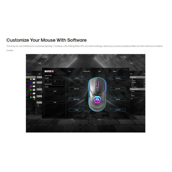 Мишка Marvo FIT LITE Mouse, White