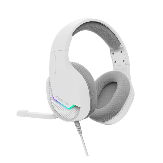 Слушалки Marvo Gaming Headphones H8618 White - 50mm, USB, RGB