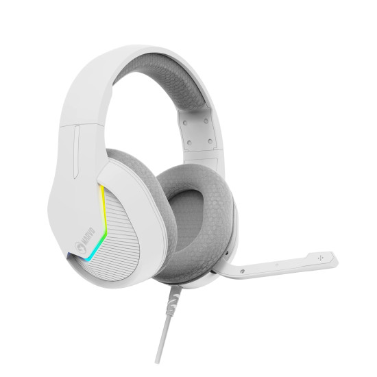 Слушалки Marvo Gaming Headphones H8618 White - 50mm, USB, RGB
