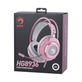 Слушалки Marvo Gaming Headphones HG8936 PINK - 50mm, USB