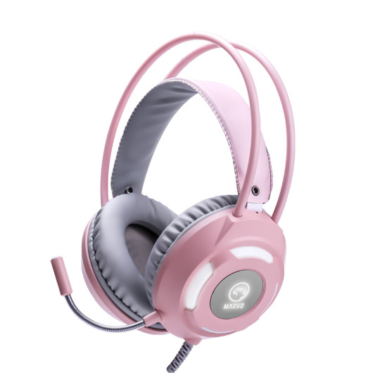 Слушалки Marvo Gaming Headphones HG8936 PINK - 50mm, USB